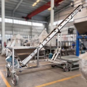 U-shaped Adjustable Spiral Conveyor for Farm Manufacturing Plant Food Shop Use Stainless Steel High Capacity Grain Powder Sludge - Product Image 4
