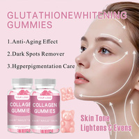 Gummies de collagène OEM/ODM avec vitamine C, zinc et biotine, peptides de collagène hydrolysés, 60 unités pour le soutien énergétique des adultes