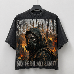 เสื้อยืดสั่งทำพิเศษ ผ้าคอตตอนหนา 300GSM ทรงโอเวอร์ไซส์ ครอปทรงบ็อกซี่ ประดับคริสตัลและเพชรเทียม สำหรับผู้ชาย - Product Image 1