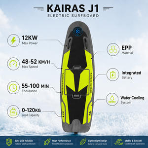 Tabla de Surf de Alta Velocidad con Motor de 12KW, Batería de Litio de Largo Alcance de 48KM/H para Deportes Acuáticos J1 J1 - Product Image 5