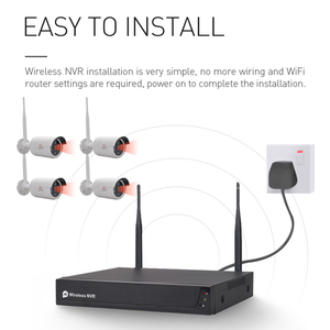 Беспроводная система видеонаблюдения LCLCTEK Tuya Smart 4CH 1080P NVR Kit - Product Image 2