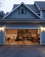 Moustiquaire magnétique robuste 16*7ft en fibre de verre anti-moustiques noire pour porte de garage avec ruban de rangement