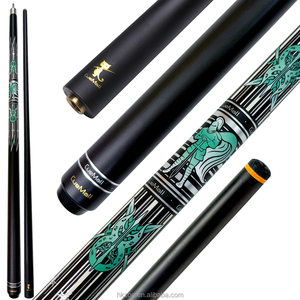 CueMall - Juego de 2 Palos de Billar de 58 Pulgadas, Punta de 12.5 mm, Fibra de Vidrio y Grafito, 19 oz, para Hogar, Bar o Uso Comercial, Paquete de 2 - Product Image 1