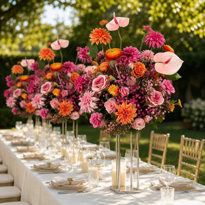 Modern Artificial Silk Floral Ball 50 60 70 80cm Premium Wedding/Window/Table Decor Cross-Border Ready Factory - Product Image 2