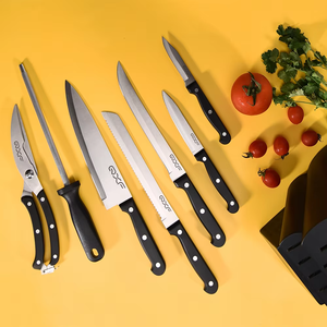 Hot Selling Promotional Gift Item 14 Pieces Professional Stainless Steel <strong>Kitchen</strong> <strong>Knife</strong> <strong>Sets</strong> with Wooden Block - Product Image 4