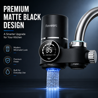 Grifo Inteligente Revesrc con Purificador de Agua, Pantalla Digital, Filtro para Grifo de Cocina, Monitoreo de Temperatura, 8 Etapas, Manual, Doméstico