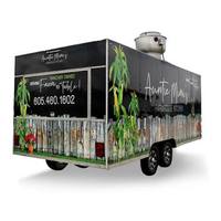 Autocollant décoratif pour camion de restauration Vivid, idéal pour la décoration de festivals et événements, imperméable, auto-adhésif, impression vinyle en rouleau