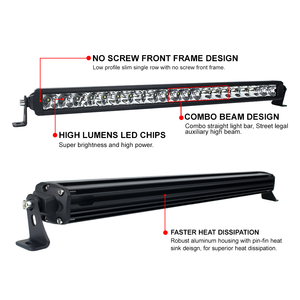 Nhà Máy Giá focos <span class=keywords><strong>LED</strong></span> tự động 12/22/32/42 inch <span class=keywords><strong>LED</strong></span> lái xe đèn 12V24V màu trắng hàng duy nhất <span class=keywords><strong>Led</strong></span> Bar ánh sáng - Product Image 3