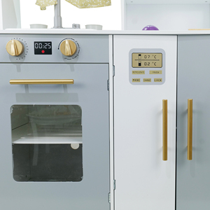 Haute qualité nouveau Design filles cadeaux d'anniversaire famille enfants semblant jouer anneau jouets jouer <span class=keywords><strong>cuisine</strong></span> ensemble en bois pour les filles - Product Image 4
