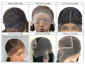 Venta al por mayor corto <span class=keywords><strong>ondulado</strong></span> <span class=keywords><strong>cabello</strong></span> humano virgen 150% de densidad Ombre dos tonos de color brasileño sin costuras pelucas delanteras de encaje - Product Image 6