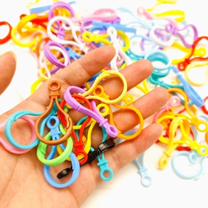 Plastic Lobster <b>Clips</b> Oval Shape Lightweight Keychain Accessories For DIY Crafts And Perler Beads 12 Colors Available - Product Image 2