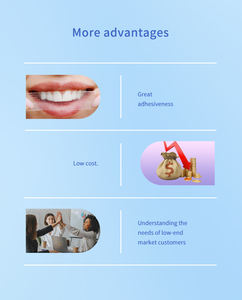 Zahnaufhellungsstreifen mit Minzgeschmack für die Zahnpflege und weiße Zähne - Product Image 3