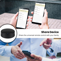 Télécommande wifi à infrarouges, WALE, fonctionne avec Alexa et Google Assistant, contrôle vocal, fonction de température et humidité