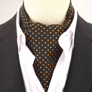 Cravates <span class=keywords><strong>Ascot</strong></span> Pré-nouées pour Hommes, Cravate à Nouer Soi-même et Pochette de Costume, Boutons de Manchette pour Mariage - Product Image 5
