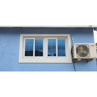 Fenêtre coulissante en PVC anti-UV, super insonorisée, résistante aux impacts d'ouragan, pour climat chaud des Caraïbes