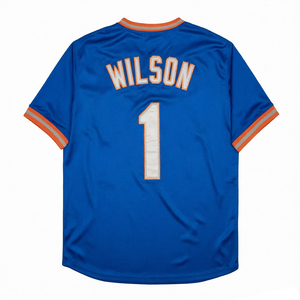 Jersey Baseball Pria Gaya Vintage Jahitan Klasik 1 Mookie Wilson 4 Lenny Dykstra 16 Gooden 18 Darryl Strawberry 31 PIAZZA S-3XL - Product Image 2