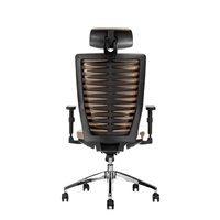 Chaise de bureau multifonctionnelle Boss Manager Chaises de bureau Chaise de bureau ergonomique en cuir brun inclinable avec accoudoir