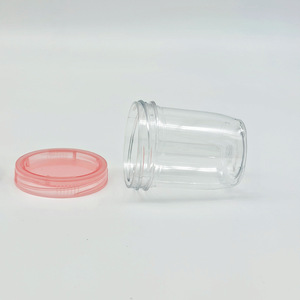 Contenedor Apilable para Mascotas de 75 ml, Frasco de Plástico Transparente con Tapa para Té, Dulces, Granos, Joyería, Almacenamiento, Forma de Cilindro, Tamaño S - Product Image 1
