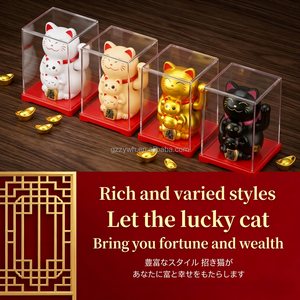 <span class=keywords><strong>Pas</strong></span> <span class=keywords><strong>cher</strong></span> 2 pouces ABS décoration de voiture chat chanceux solaire alimenté automatique main secouant <span class=keywords><strong>Maneki</strong></span> <span class=keywords><strong>Neko</strong></span> solaire décoration de la maison chat de fortune - Product Image 4