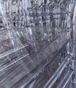 Chaise de mariage Tiffany Chiavari en résine acrylique transparente, d'occasion, de première main, pour banquets d'hôtel, vente en gros à prix réduit - Product Image 6