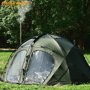 High-End 40D Nylon Silver Coated <b>Large</b> Dome <b>Tent</b> Luxury Waterproof PU Self-Standing 6-8 Person Camping <b>Tent</b> with One Bedroom - Product Image 3