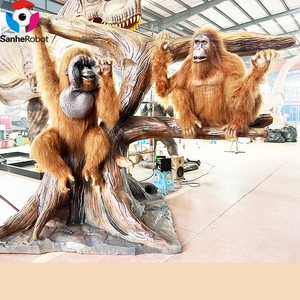 Personnalisez une variété d'orangs-outans ou <span class=keywords><strong>de</strong></span> singes hautement simulés statues d'animaux grandeur nature - Product Image 6
