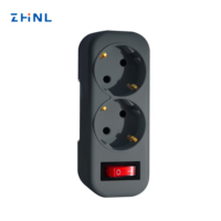Prises intelligentes UK 16A 3 sorties, adaptateur de voyage multi-prises universel international pour la maison