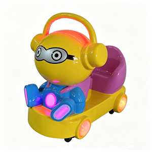 <span class=keywords><strong>Coche</strong></span> Balancín de Fibra de Vidrio con Diseño de <span class=keywords><strong>Minion</strong></span>, Juego Mecánico Infantil Operado con Monedas y Luces LED - Product Image 6
