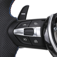 Volant en cuir semi-perforé personnalisé en carbone forgé pour BMW F10 F20 F21 F30 F31 F32 M2 F87 M3 F80 M4 F82 F85 E70 E90 E92