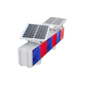 Luz de Advertencia de Tráfico Solar Hankun, Lámpara Intermitente LED, IP65, Marco de Aluminio, Montaje en Poste, Lámina Reflectante, Material de PC - Product Image 1