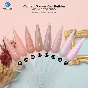 Gel Constructeur Rose Nude Hema Free Sans TPO pour Extension d'Ongles, Gel UV Professionnel Marron Cameo, Manucure Personnalisée avec Logo - Product Image 3
