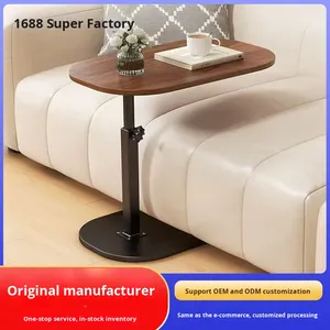 <span class=keywords><strong>Table</strong></span> de chevet en bois, mobile et réglable en hauteur, à un seul niveau, pour la maison, la chambre, le salon, comme étagère de canapé ou petite <span class=keywords><strong>table</strong></span> à thé, style simple, classique ou moderne - Product Image 3