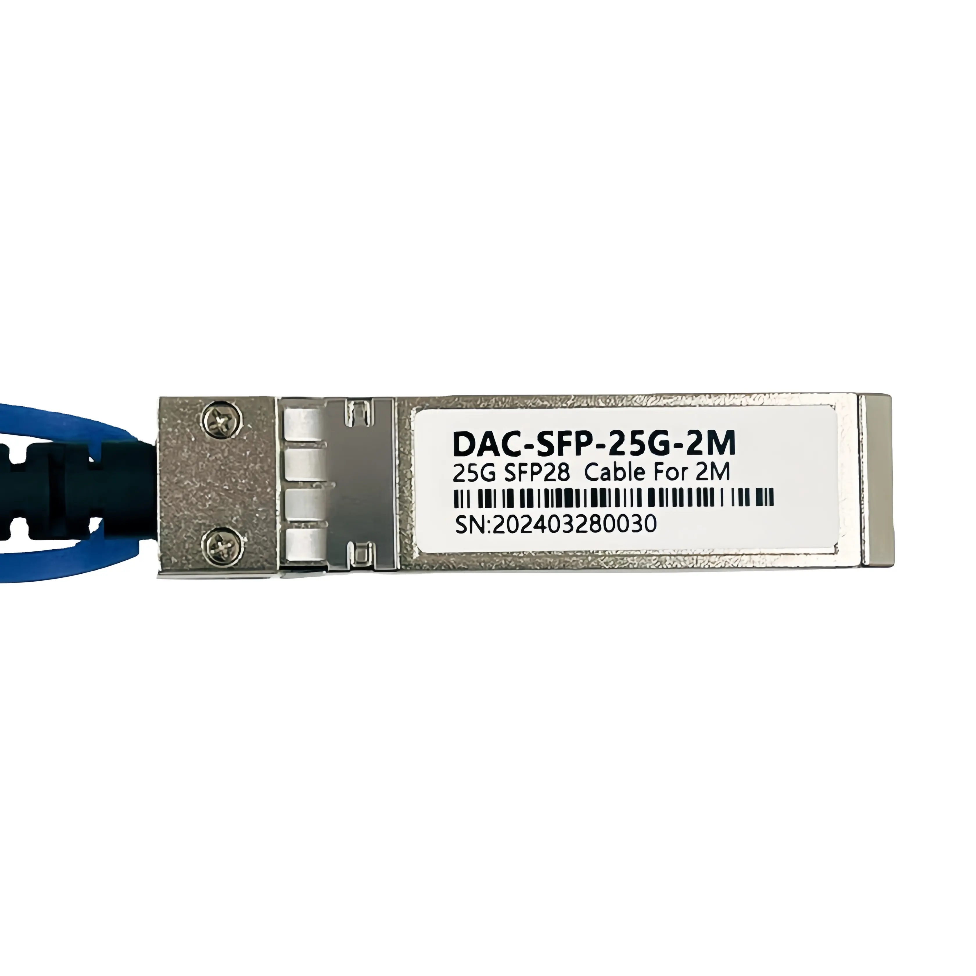 2M 25G SFP28 DAC पैसिव डायरेक्ट अटैच ट्विनैक्स कॉपर केबल सिस्को SFP-H25G-CU2M संगत फाइबर ऑप्टिक उपकरण