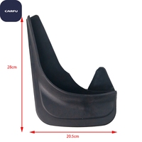 Garde-boue universels CARFU pour voiture, ensemble avant/arrière 28x20,5 cm, en ABS durable et flexible, installation facile