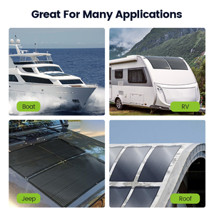 100W 20V étanche ETFE matériel Flexible Mono cristallin 23% efficacité <span class=keywords><strong>Kit</strong></span> de panneau <span class=keywords><strong>solaire</strong></span> pour Mon Camper Offgrid RV Living - Product Image 6