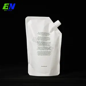 Umwelt freundliche Kraftpapier-Ausguss taschen Doypack-Saft beutel für Flüssigkeiten
