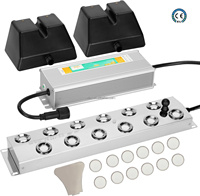 Humidificateur à plaque d'atomisation ultrasonique 6-12 têtes facile à installer Alimentation étanche en acier inoxydable 304 pour divers espaces Nouveau