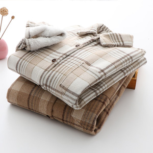 <span class=keywords><strong>Camicia</strong></span> a Quadri Spessa da <span class=keywords><strong>Donna</strong></span> 2024 Autunno Inverno, <span class=keywords><strong>Giacca</strong></span> Cappotto Invernale in Lana Spazzolata Felpata Calda Languida Vintage Sciolta - Product Image 2