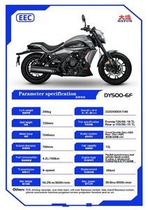 دراجة نارية EU 5 EEC EURO 5 من العلامة التجارية الجديدة كروز 500CC - Product Image 6