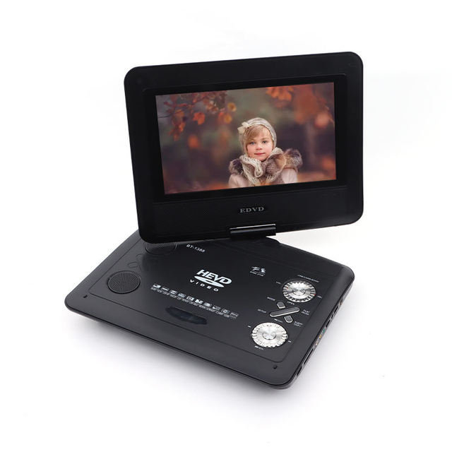 KCR High Quality Portable 10.1Inch 12V for Player with TV ABS Plastic 720P 1280x800 Resolution USB Interface for Car & Home Use