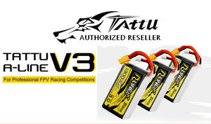 Batería Tattu R-Line Versión 3.0 V3 1300/1400/1550/1800/2000mAh 120C 4S 6S 4.2V con Conector XT60 para Drones de Carreras y Quadcopters RC - Product Image 3