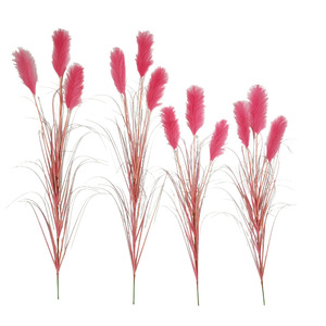 Ramo de Hierba Artificial Rosa de PVC Suave, Alta Simulación, Decoración Interior, Adorno para Bodas y Celebraciones - Product Image 2