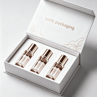 Boîte en carton magnétique personnalisée avec logo pour flacon de parfum, emballage cadeau de luxe à fermeture magnétique pour parfum