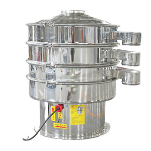 2 Layers Rotary Vibrating Screen Stainless Steel Motorized High Efficiency <strong>Fine</strong> Vibration <strong>Sieve</strong> Industrial Coffee Sieving - Product Image 5