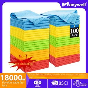 Chiffon de nettoyage en microfibre en vrac, super absorbant, épaissi, séchage rapide, pour la cuisine, la vaisselle, la table, le nettoyage domestique - Product Image 5