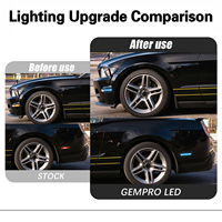 Lampu Sein Samping LED Sequential Scan untuk Ford Mustang 2010-2014 Lensa Asap Depan Warna Biru Es AR3Z 15A201 2 Buah