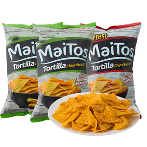 Custom Laminated Plastic Bags Puffs Food Popcorn Plastic Potato Chips Packaging Bag For Snack
