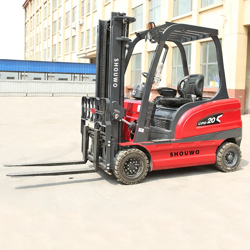 Shouwo 2Ton Mini Electric Forklift CPD35 Lithium Battery Forklift Truck Forklifts Machine