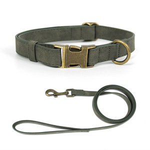 Verstelbare Lederen Halsband En Riem Voor Kleine Middelgrote Honden Halsband Voor Huisdieren Met Metalen Gesp Luxe Hondenhalsband - Product Image 2