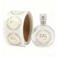 Étiquettes transparentes personnalisées pour flacons de parfum, autocollants personnalisés en vinyle imperméable brillant, étiquettes d'emballage transparentes pour parfum